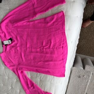 Banana Republic Hot Pink Blouse